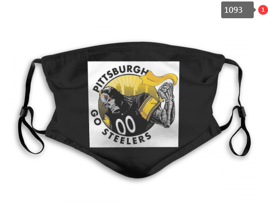 NFL Pittsburgh Steelers #25 Dust mask with filter->nfl dust mask->Sports Accessory